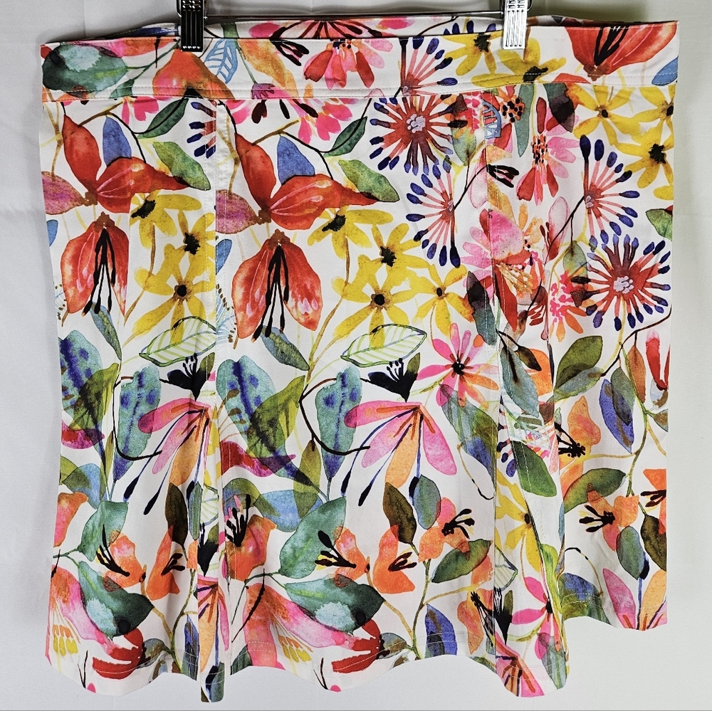 Ripskirt Colorful Floral Velcro Mini Skirt Womens XL Tropical Summer Vacation - Picture 5 of 7